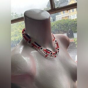 Handmade crystal bead  4 strand